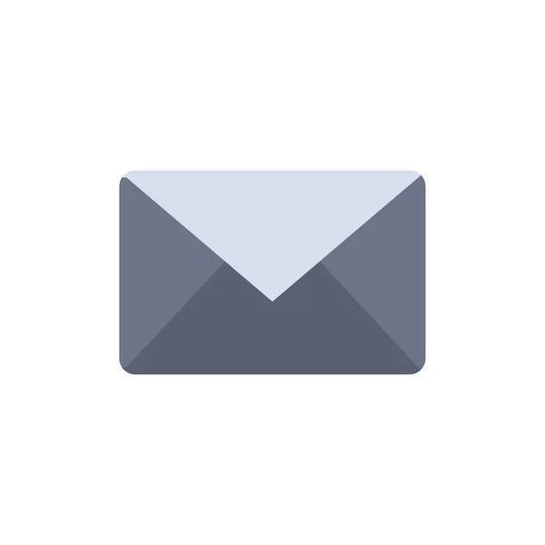 Email, Mail, Message, Sms Flat Color Icon. Bannière d'icône vectorielle T — Image vectorielle