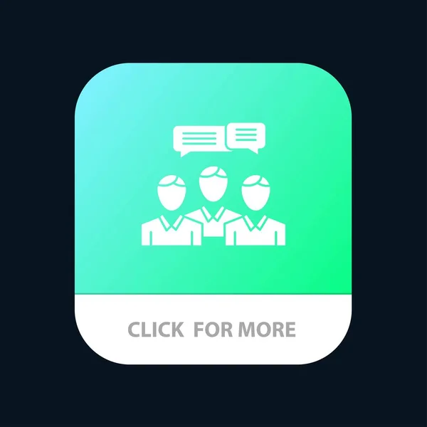 Chat, Affaires, Conseil, Dialogue, Réunion, Mobile en ligne App B — Image vectorielle