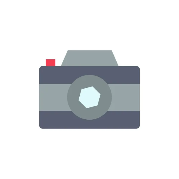 Cámara, Imagen, Imagen, Icono de color plano de la foto. Vector icono bann — Vector de stock