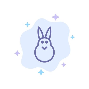 Bunny, Paskalya, Paskalya Bunny, Soyut Bulut Tavşan Mavi Simge 