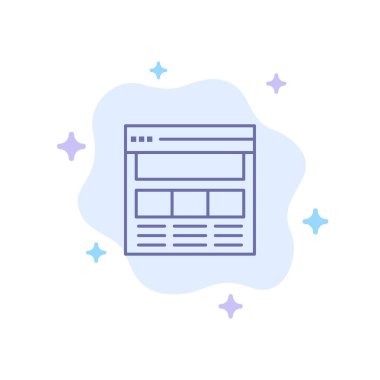 Web sitesi, Sayfa, Arayüz, Web, Soyut Clou Online Mavi Simge