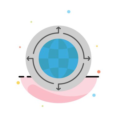 Küre, İş, İletişim, Bağlantı, Küresel, Dünya Abstra