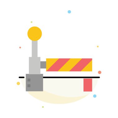 Bayrak, tren, Istasyon soyut düz renk simge şablonu