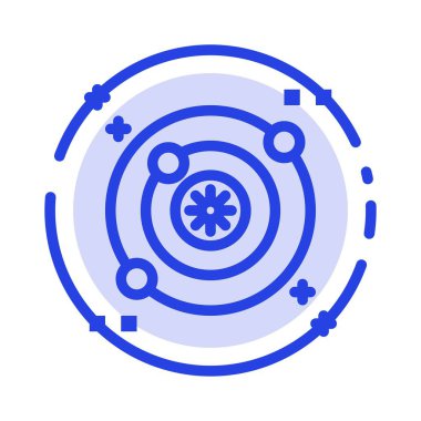 Gökada, Yörünge, Uzay Mavisi Noktalı Çizgi Simgesi