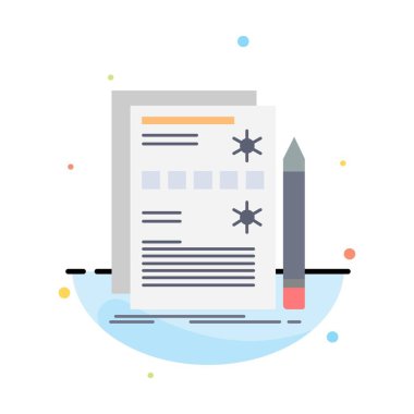 Bileşen, veri, tasarım, donanım, sistem Düz Renk Simge Vektör