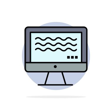 Canlı, Akış, Canlı Akış, Dijital Soyut Daire Backgro