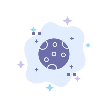 Astronomi, Ay, Uzay MaviSi Simge Soyut Bulut Arka Plan