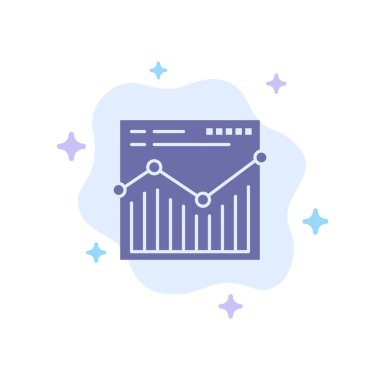 Analiz, Web, Web Sitesi, Rapor Mavi Simge Soyut Bulut Backg