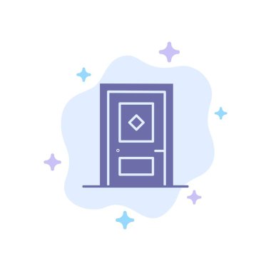 Soyut Bulutta Bina, Yapı, İnşaat, Kapı Mavisi Simgesi 