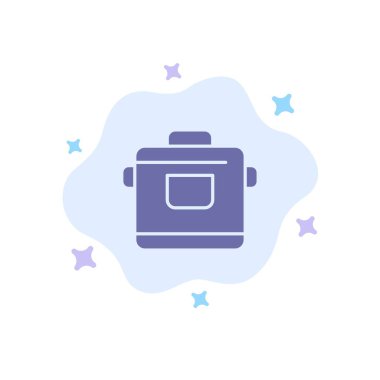 Ocak, Mutfak, Pirinç, Soyut Bulut Backgro Otel Mavi Simge