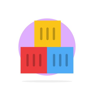 Kutu, İyi, Lojistik, Ulaşım Soyut Daire Arka Plan F