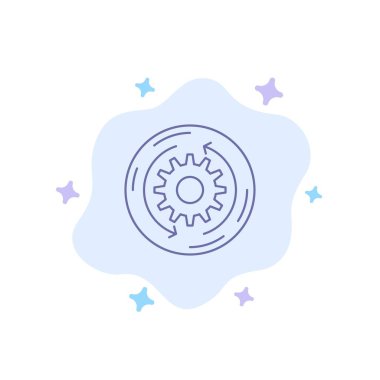 Çözüm, İş, Şirket, Finans, Abs Üzerinde Yapı Mavi Simge