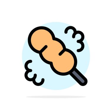 Süpürge, Duster, yıkama soyut daire arka plan düz renk simgesi