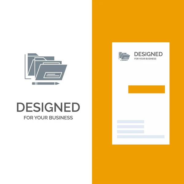 Αρχείο Φάκελος Ημερομηνία Ασφαλής Σχεδιασμός Λογότυπου Και Πρότυπο Επαγγελματικής Κάρτας — Διανυσματικό Αρχείο