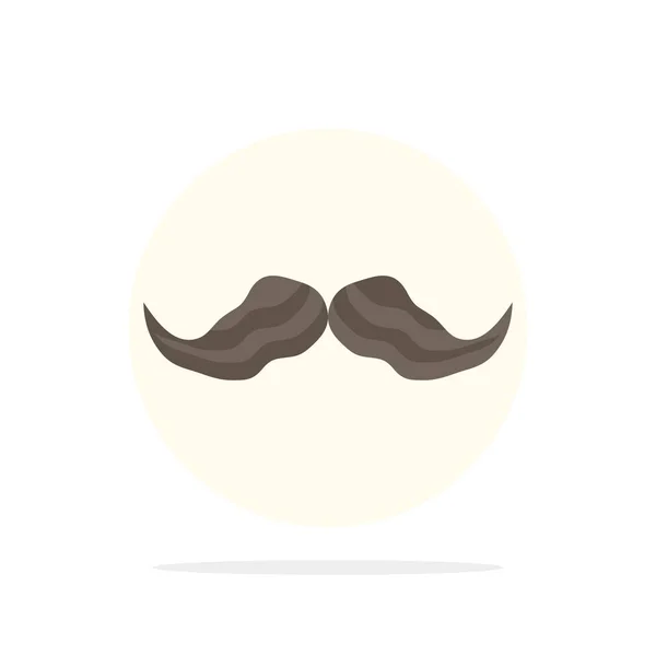 Schnurrbart, Hipster, movember, männlich, Männer flache Farbe Symbol Vektor — Stockvektor