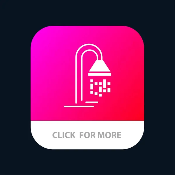 Salle de bain, Hôtel, Service, Douche Mobile App Icône Design — Image vectorielle