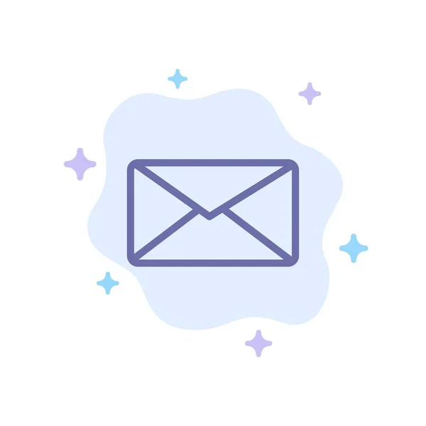 Correo electrónico, correo electrónico, usuario, interfaz Icono azul en la nube abstracta Backgro — Vector de stock