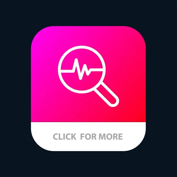 Grafisk, Info-grafikk, Graph, Search Chart Mobile App Button. A – stockvektor