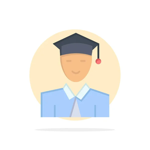 Φοιτητής, εκπαίδευση, απόφοιτος, μάθηση αφηρημένο κύκλος backgroun — Διανυσματικό Αρχείο