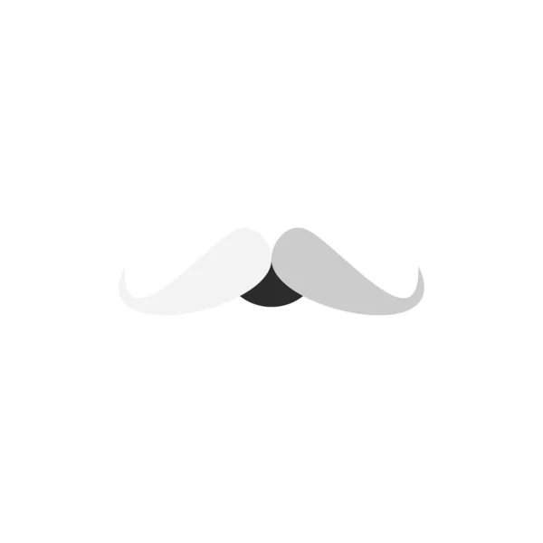 Schnurrbart, Hipster, movember, männlich, Männer flache Farbe Symbol Vektor — Stockvektor