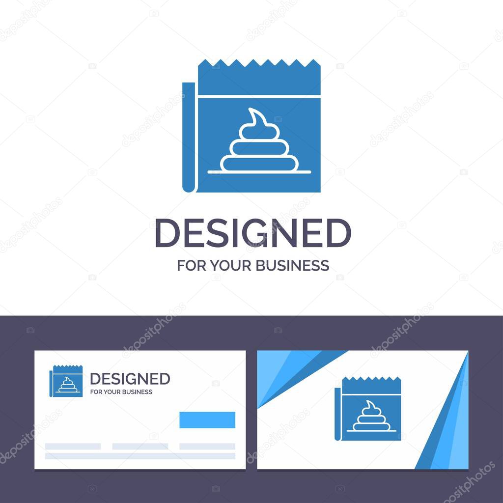 Creative Business Card and Logo template Advertising, Fake, Hoax