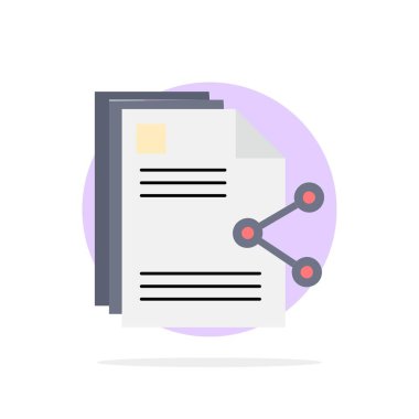 içerik, dosyalar, paylaşım, paylaşım, belge düz renk simge vektör