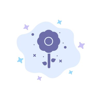 Çiçek, bitki, Paskalya, tatil mavi simge soyut bulut backg