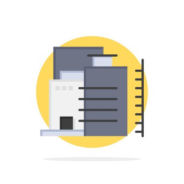 İnşaat, İnşaat, Fabrika, Endüstri Soyut Daire Backgr