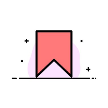 Bayrak, Instagram, Arayüz, Kaydet, Tag Business Flat Line Dolu