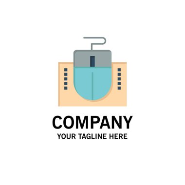 Fare, Bilgisayar, Donanım, Eğitim İş Logo Şablonu. Fla