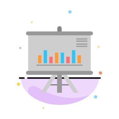 Sunum, Proje, Grafik, İş, Soyut Düz Renk Ico