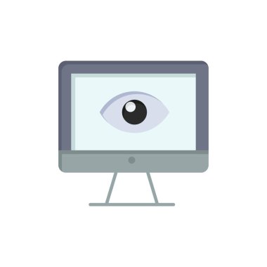 Monitör, Online, Gizlilik, Gözetim, Video, Düz Renk İzle