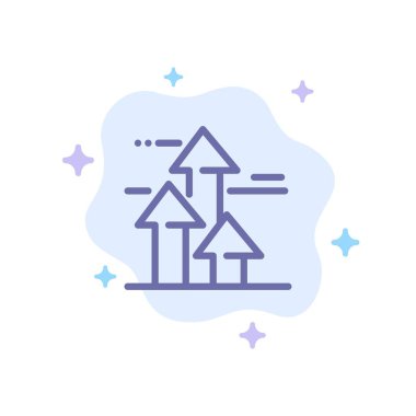 Oklar, Kırılma, Kırma, İleri, Soyut C'de Mavi Simgeyi Sınırlar