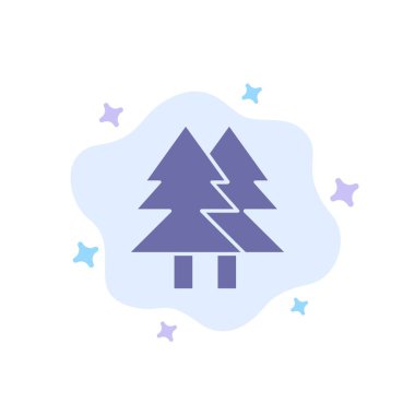 Noel, Eko, Çevre, Yeşil, Soyut Neşeli Mavi Simge 