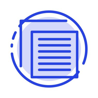 Belge, Dosya, Kullanıcı, Arayüz Mavi Noktalı Çizgi Simgesi