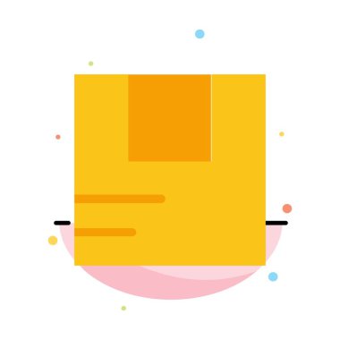 Kutu, İyi, Lojistik, Ulaşım Soyut Düz Renk Simge Tem