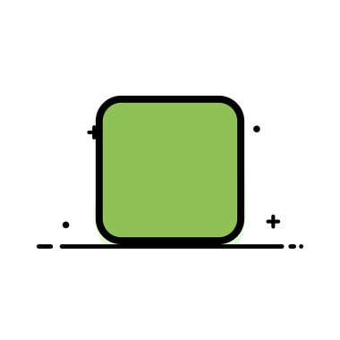 Kutu, Onay Kutusu, İşaretsiz İş Düz Çizgi Dolgulu Simge Vektörü 