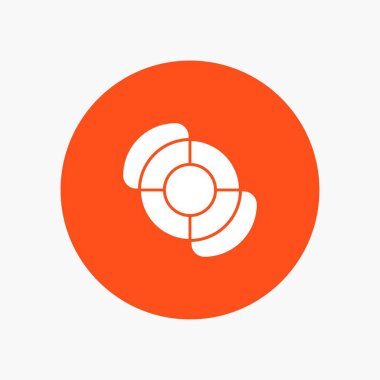 Web soyut düz renk simge şablonu