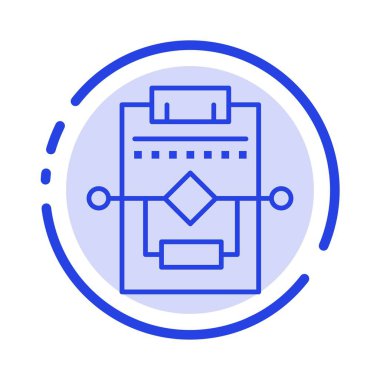 Workflow, Ağ, Süreç, Ayarlar Mavi Noktalı Satır Simgesi