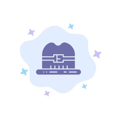 Soyut Bulut Arka Planda Cap, Hat, Kanada Mavi Simgesi