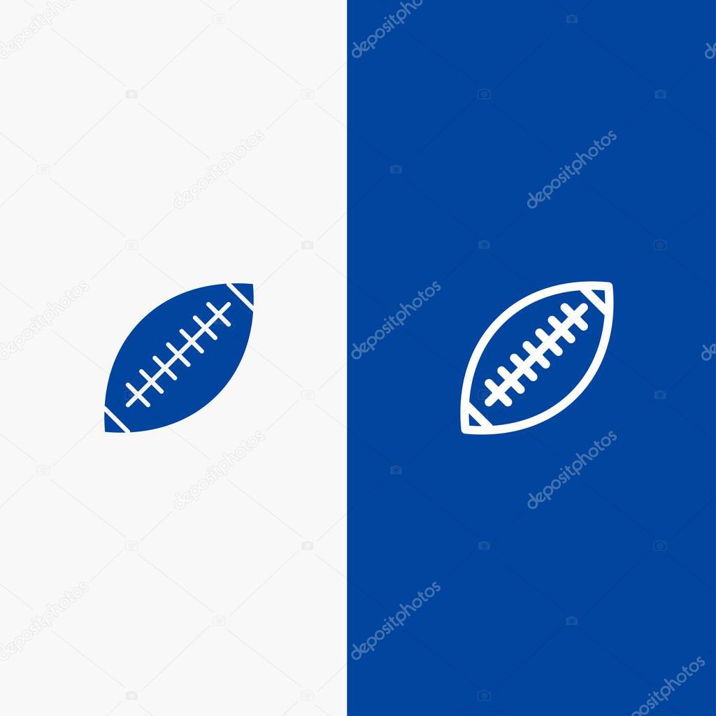 Afl Australia Football Rugby Rugby Ball Sport Sydney Line And Glyph Solid Icon Blue Banner Line And Glyph Solid Icon Blue Banner Premium Vector In Adobe Illustrator Ai Ai