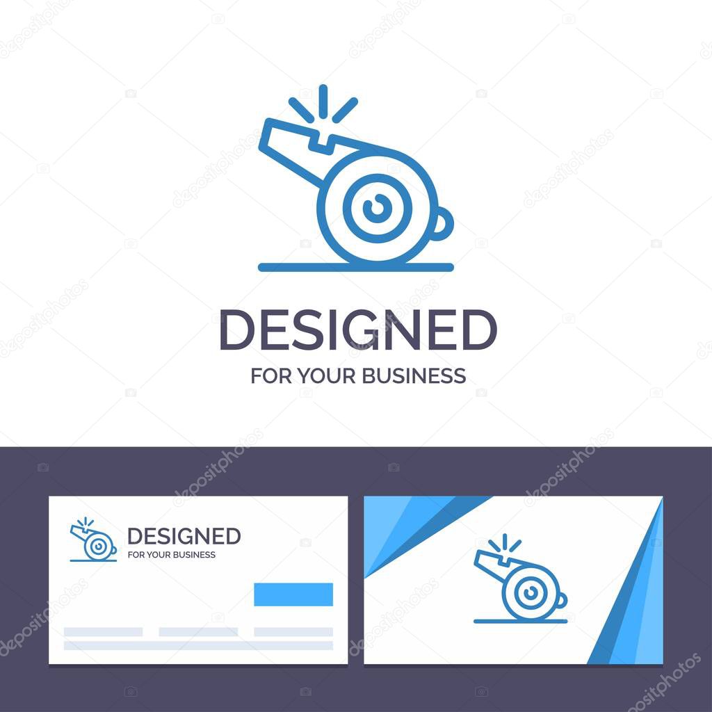 Creative Business Card and Logo template Coach, Referee, Sport, 