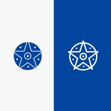 Pentacle, Satanic, Proje, Star Line ve Glyph Katı simgesi Mavi 