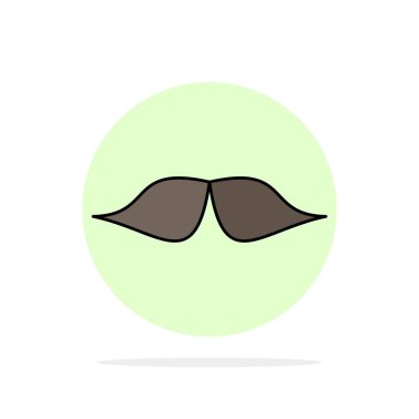 bıyık, hipster, Movember, Erkek, erkekler düz renk simge vektör