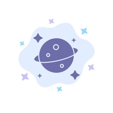 Gezegen, Satürn, Soyut Bulut Arka Plan Uzay Mavi Sonu