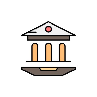 Internet, Okul, Web, Eğitim Düz Renk Simgesi. Vektör simgesi b