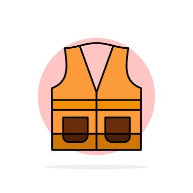 Yelek, Ceket, Emek, İnşaat, Onarım Soyut Daire Backg