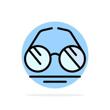 Gözlük, Göz, Görünüm, Bahar Soyut Daire Arka Plan Düz renk