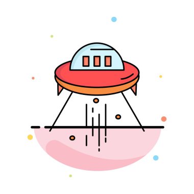 uzay gemisi, uzay, gemi, roket, yabancı Düz Renk Simge Vektör