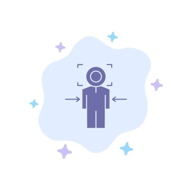 Adam, Odak, Hedef, Başar, Soyut Bulut Ba Hedef Mavi Simge